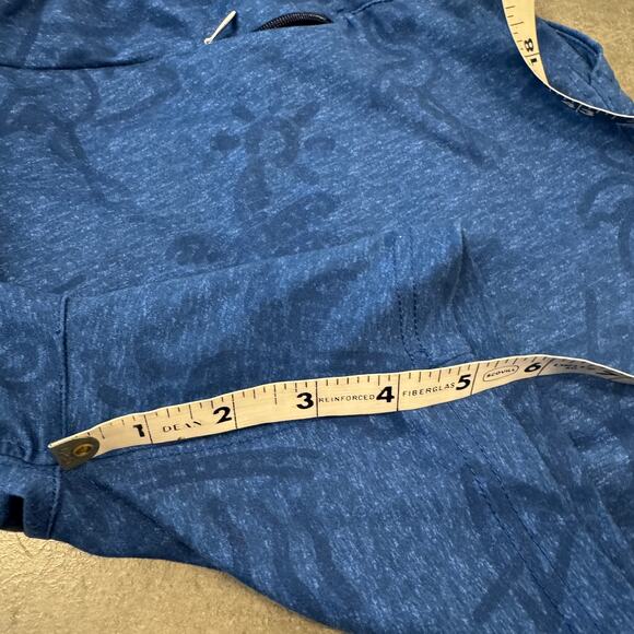 Vintage Y2K Chubbies Drawstring Tropical Print Blue Athletic Short 5.5" Medium - Picture 5 of 5